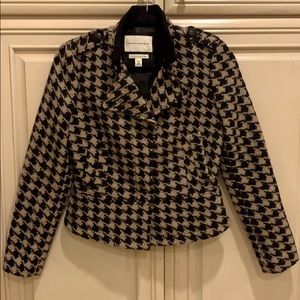 Banana Republic Black & Tan wool petite jacket